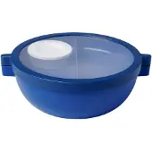 Mepal Vita Basic bento lunchbowl - 1.5 l - 4 vakken waarvan 2 uitneembare bakjes - Bento box - Salade lunchbox - Vivid blue
