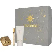 Paco Rabanne Lady Million Eau de Parfum: 50 ml. Lichaamsmelk: 75 ml. Eau de Parfum (klein formaat): 10 ml