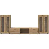 vidaXL Tv-meubelset FLORIN 3 st 150 x 39 x 30 cm Artisanaal eiken