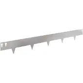 vidaXL Grasmaaiersierrand 50 stuks, 100 x 12 cm, roestvrij staal, zilver