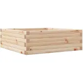 vidaXL Plantenbak 70x70x23 cm massief grenenhout