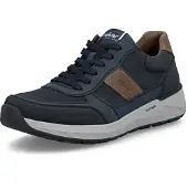 Rieker heren sneakers, extra breed model (H), met Foamtech-zool, artikelnummer 11505, maat: 44 EU, kleur: blauw
