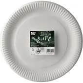 Papstar 20x 12 Borden karton pure rond Ø 29 cm wit