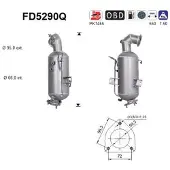 As FD5290Q Roetfilter (DPF)