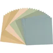 Vaessen creative Cardstock - Multipack Strand - 30,5 x 30,5 cm - 24 vellen - Textuur - 216 g