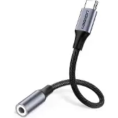 UGREEN 30632, Zwart, USB-C, 3,5 mm, Mannelijk, Vrouwelijk