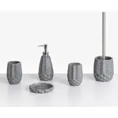 Beliani SAMIRIA - Badkameraccessoireset - Grijs - Polyresin