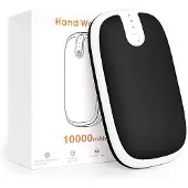 Zazitec 10000mAh USB-C Powerbank handverwarmer - Zwart