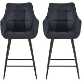 Benoa Barstoel Lucille Arm Yuma 16 Zwart - barstoelen set van 2