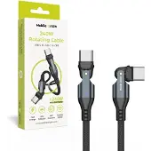 Mobile Origin 240W Draaibare Kabel Usb-C Naar Usb-C Cb3
