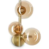 Ideal Lux Wandlamp Perlage, messing / goud, Woon-/ Eetkamer, metaal, wandlamp