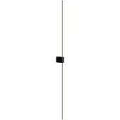 Maytoni LED-wandlamp Pars, zwart, Woon-/ Eetkamer, Aluminium, Modern, LED wandlamp