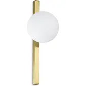 Ideal Lux Design wandlamp Binomio, messing / goud, Woon-/ Eetkamer, metaal, Modern, Wandlamp design