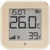 Shelly H&T Gen. 3 Temperatuur- en vochtigheidssensor - Temperatuur- en vochtigheidssensor met wifi en Bluetooth - in de kleur "Mocha".