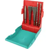 Heller 26288 Beitelset 5-delig 6 mm, 8 mm, 22 mm, 30 mm Gezamenlijke lengte 160 mm SDS-Max, SDS-Plus 1 set(s)