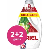 Ariel 2+2 gratis: Vloeibaar Wasmiddel +Ultra Vlekverwijderaar 70 Wasbeurten 3150 ml