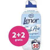 Lenor 2+2 gratis: Wasverzachter Fresh Air Gevoelige huid 50 Wasbeurten 700 ml