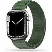 TechProtection Nylon Apple Watch 42 / 41 / 40 Mm Bandje Groen