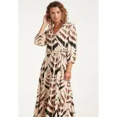 Smashed Lemon Maxi overslagjurk met grafische aztec print |
