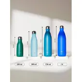 Qwetch Vaatisolerende inox geborsteld fles Originals | Maat 1000 ml