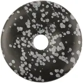 Ruben Robijn Donut 3 cm obsidiaan sneeuwvlok 1st -