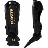 Booster Kickboks Scheenbeschermers Bangkok - Zwart Goud - maat XL
