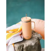Qwetch Isolatiemok RVS met handvat | Maat 600 ml