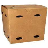 Papstar 50 Friet boxen, Kraft karton pure 14 cm x 14,5 cm x 14,5 cm bruin 100% Fair groot