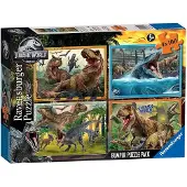 Ravensburger Jurassic World Puzzel 4x100 Stukjes