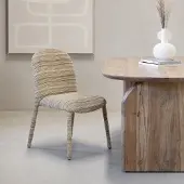Giga Meubel Eetkamerstoel Mia Taupe Chenille