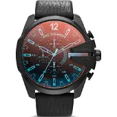 Diesel Analoog horloge hemelsblauw / bloedrood / zwart