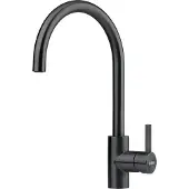Franke keukenkraan Eos Neo zwart - roestvrij staal 304 - zwenkbaar - 387 mm