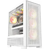 Darkflash Airnova Pc-Behuizing Met 3 Ventilatoren, Wit En Efficiënte Koeling
