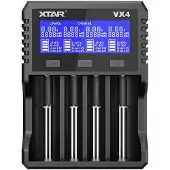 XTAR VX4 V2 4-slots oplader voor Li-ion / LiFePO4 / Ni-Mh Batterijen