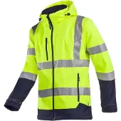 SIOEN Gelamineerde Signalisatie Softshell Jas Met Afneembare Kap Fuller 9933a2tu1 | Maat: L