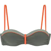 LASCANA Bikinitop olijfgroen / oranje
