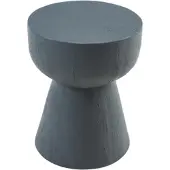 En.casa Bijzettafel Oulvepijanse rond 40 cm donkergrijs []