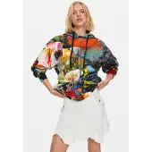 Desigual Sweatshirt blauw / geel / donkergroen / rood