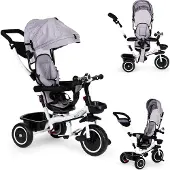 Ecotoys Driewieler met draaibare stoel (360 graden) van , grijs