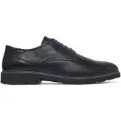 Pikolinos Heren Alarcon leren schoenen zwart (40), Leer, Plat, Veters, Casual M7D-4289
