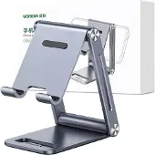 UGREEN Stevige opvouwbare telefoonstandaard tablet metaal aluminium grijs