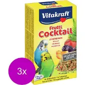 Vitakraft Parkiet Fruit-Cocktail - Vogelsnack - 3 x 200 g