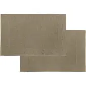 Tiseco Home Studio - Badmat DELUX - SET/2 - 100% katoen - 750 g/m² - superzacht en zeer absorberend - Rechthoek - 50x80 cm - Dark taupe