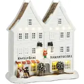Luville Bryggen shops white battery operated l22,5xb10xh23,5 cm