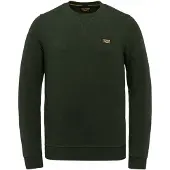 PME Legend Classic Fit Sweatshirt ronde halsgroen, Effen