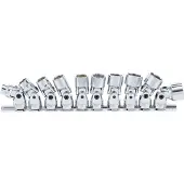 Bgs 205 Set scharnierkoppelingen, 3/8", Pro Torque, 10-19 mm