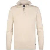 Petrol Industries - Heren Fijngebreide half-zip trui wheel - Wit - Maat XXL