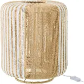 J-Line tafellamp touw cilinder metaal small - wit/naturel - 34 x 39 cm