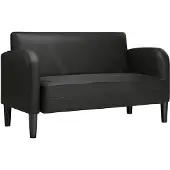 vidaXL Loveseat bank 110 cm kunstleer zwart