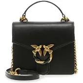 Pinko Handtas 'Love Mini Top Handle Simply Je Cl Vit. Seta' zwart